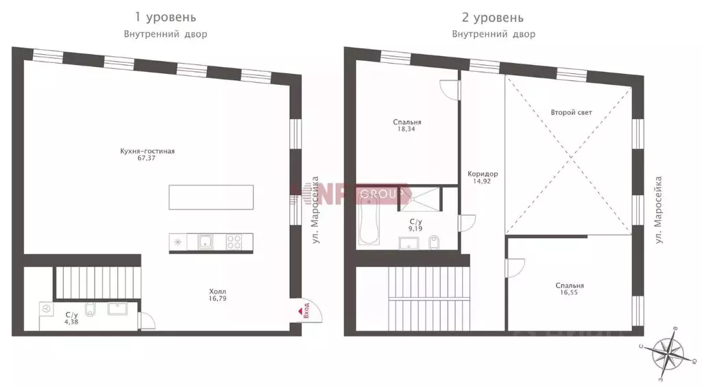 3-к кв. Москва ул. Маросейка, 11/4С1 (163.3 м) - Фото 2