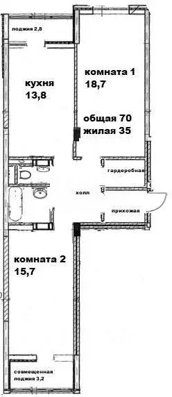 2-к кв. Краснодарский край, Анапа Парковая ул., 60к4 (70.9 м) - Фото 1