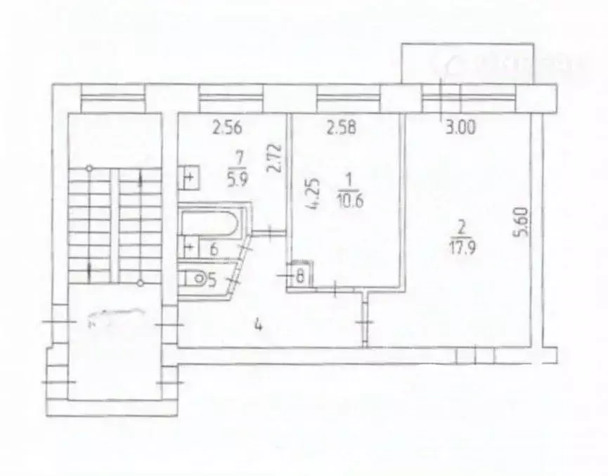2-к кв. Челябинская область, Челябинск Мебельная ул., 37 (52.4 м) - Фото 1