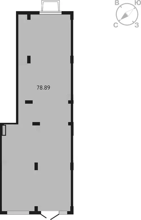 Помещение свободного назначения (78.89 м) - Фото 0