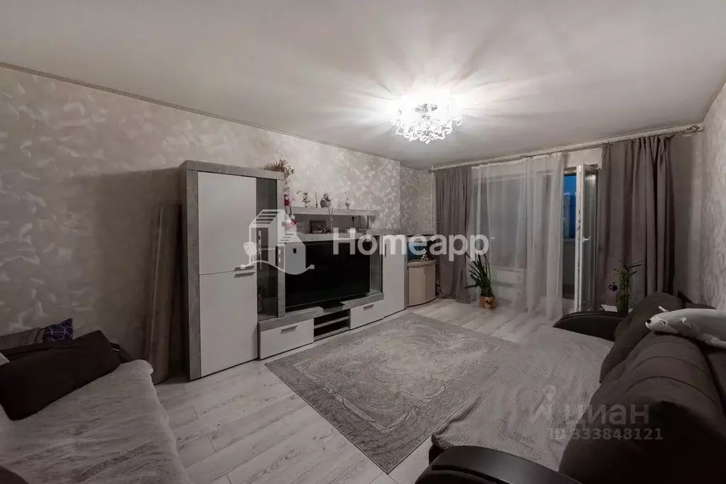 Квартира, 1 комната, 35.2 м - Фото 1