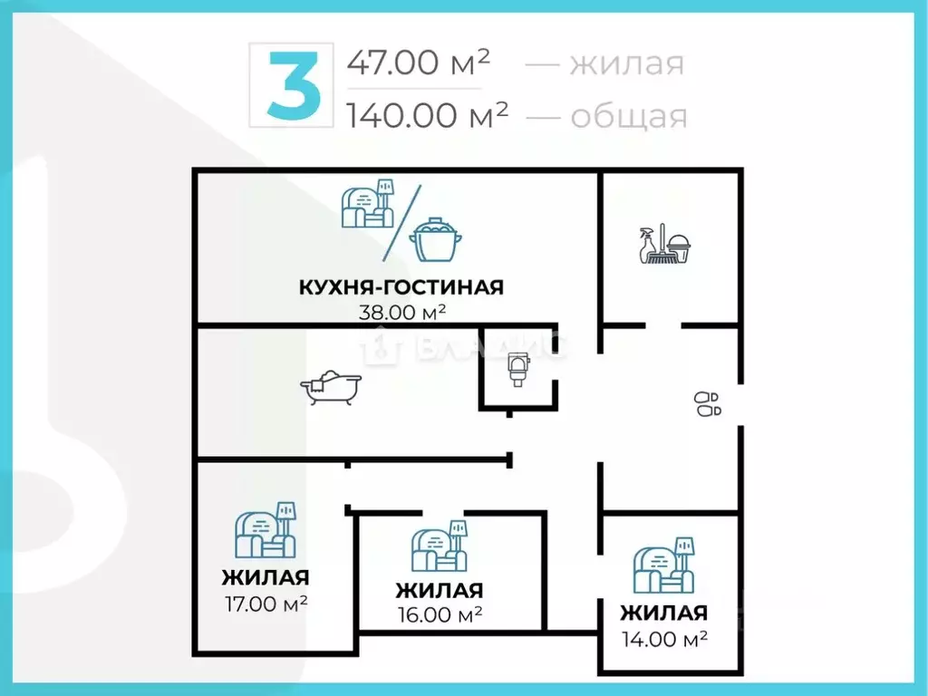 Дом в Волгоградская область, Среднеахтубинский район, Куйбышевское ... - Фото 2