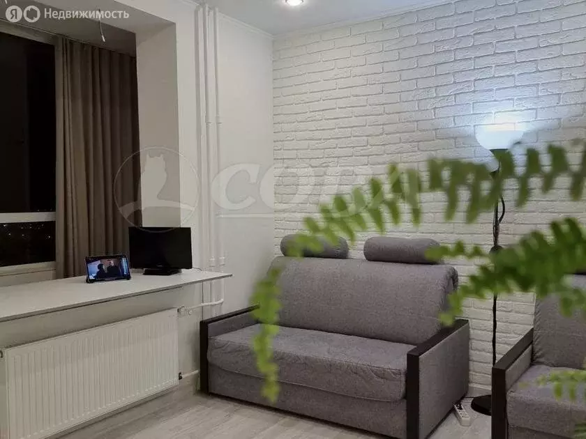 Квартира-студия: Тюмень, Краснооктябрьская улица, 16 (24.5 м) - Фото 2