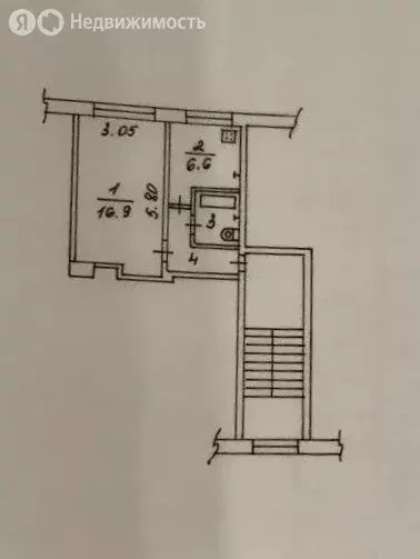 1-комнатная квартира: Калуга, улица Рылеева, 21 (30.9 м) - Фото 2