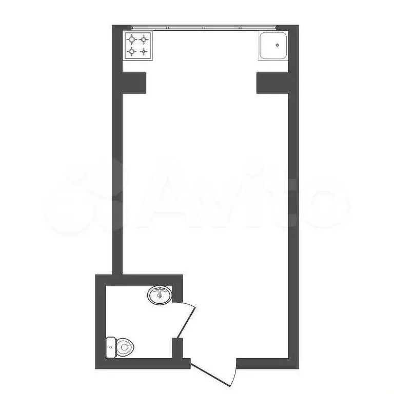 Квартира-студия, 13 м, 3/8 эт. - Фото 0