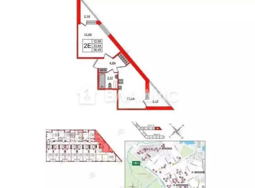 1-комнатная квартира: Санкт-Петербург, Планерная улица, 87к1 (36.5 м) - Фото 0