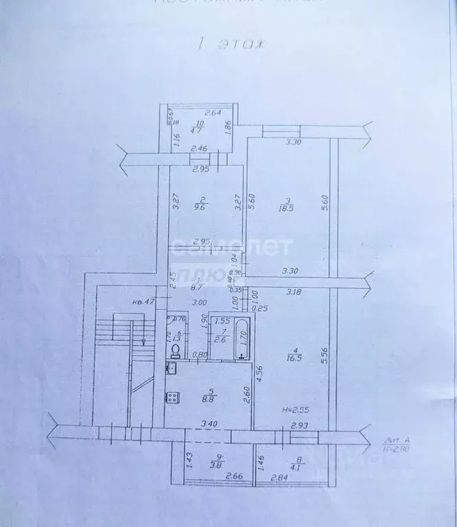 3-к кв. Краснодарский край, Анапа ул. Ленина, 193 (80.0 м) - Фото 2