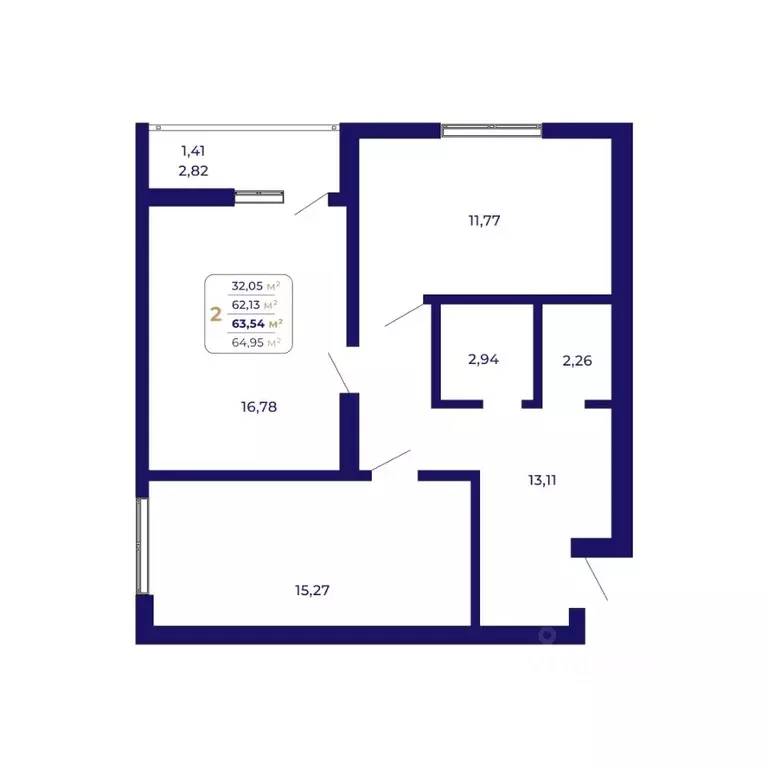 2-к кв. Башкортостан, Уфа Затон-Восточный жилрайон, Паруса жилой ... - Фото 1