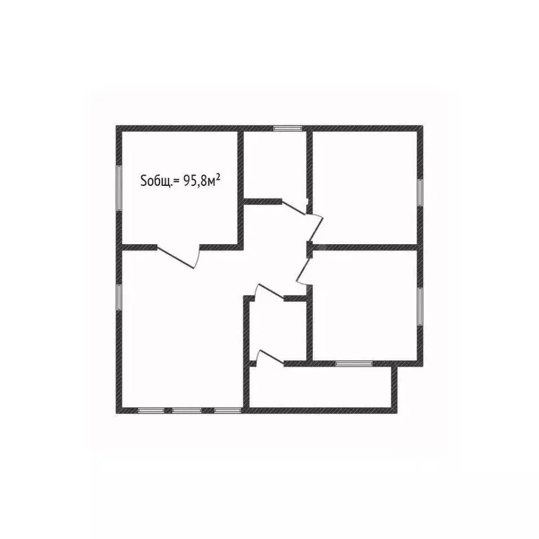 Дом в Брянская область, Почеп Садовая ул. (96 м) - Фото 1