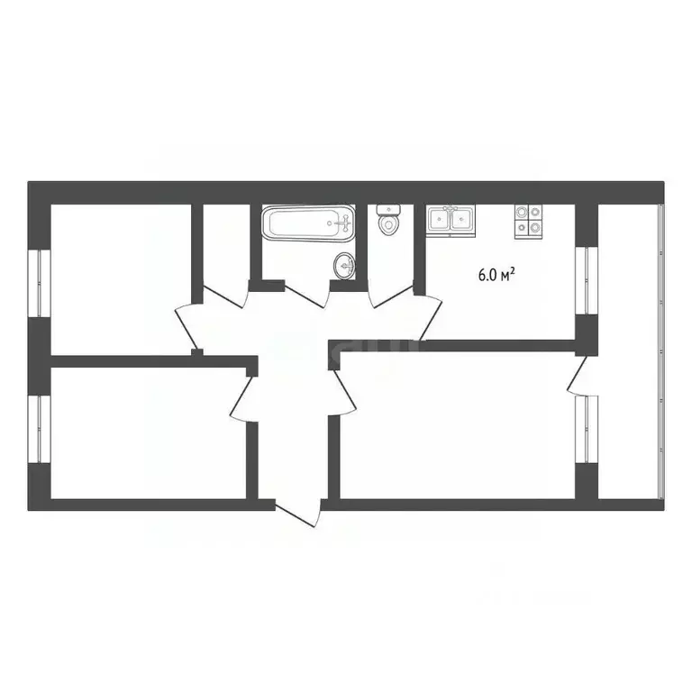 3-к кв. Хабаровский край, Советская Гавань Советско-Гаванский район, ... - Фото 2