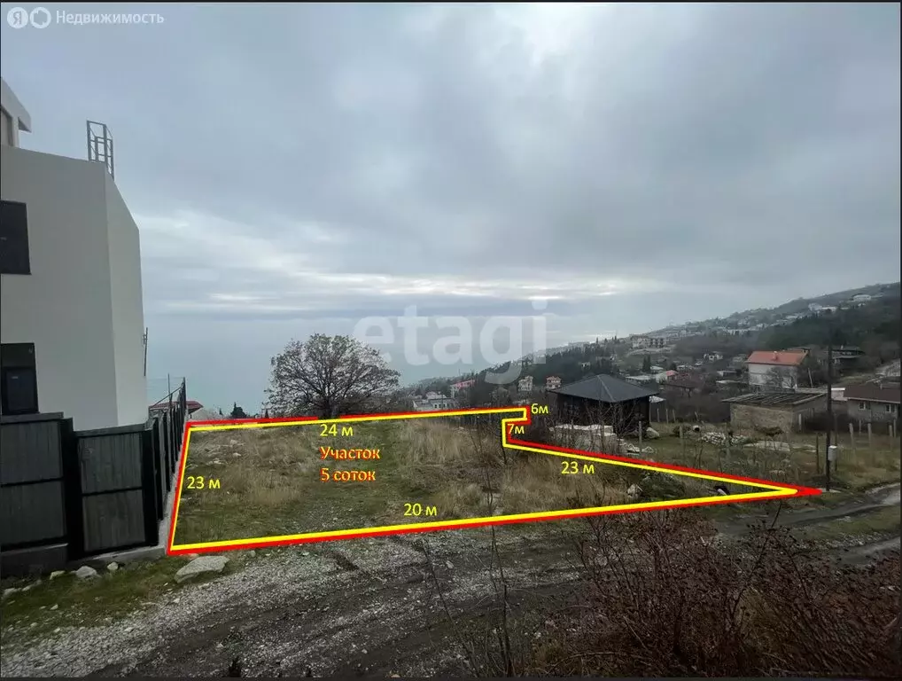 Участок в Алупка, Виноградный спуск (5 м) - Фото 2