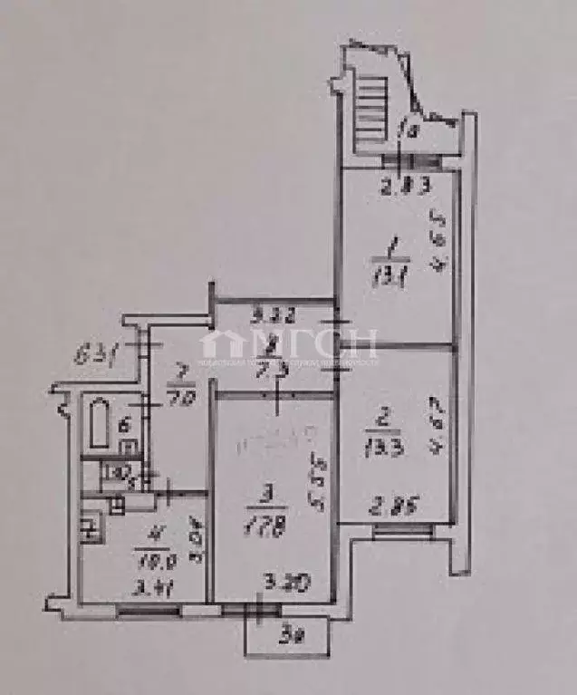 Квартира, 3 комнаты, 73 м - Фото 0