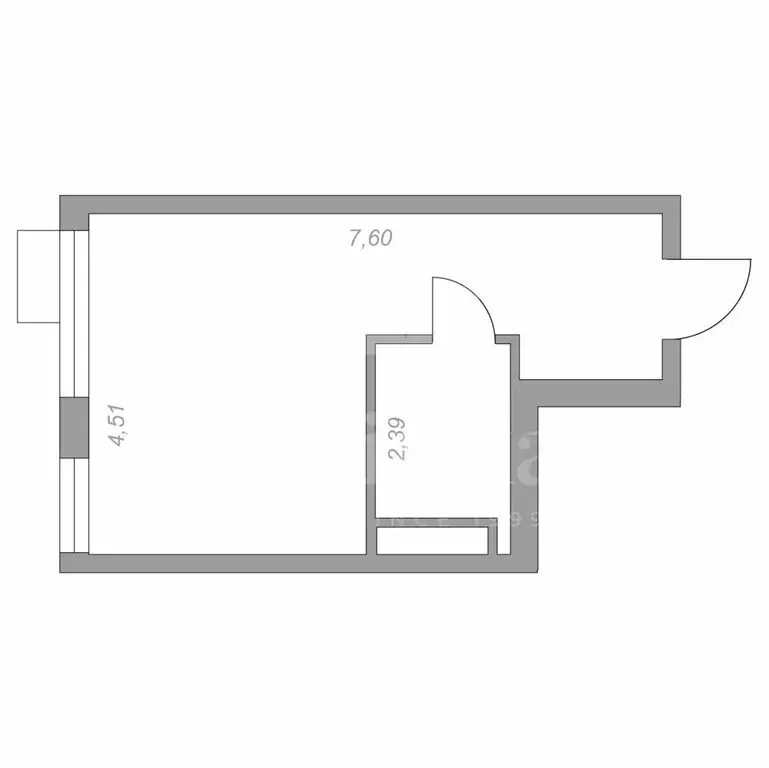 1-комнатная квартира: Москва, Мосфильмовская улица, 98к1 (28.8 м) - Фото 1