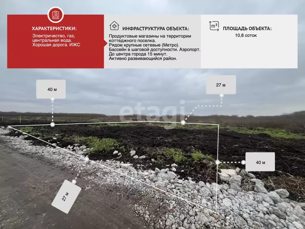 Участок в Архангельская область, Архангельск Талажское ш. (10.8 сот.) - Фото 1