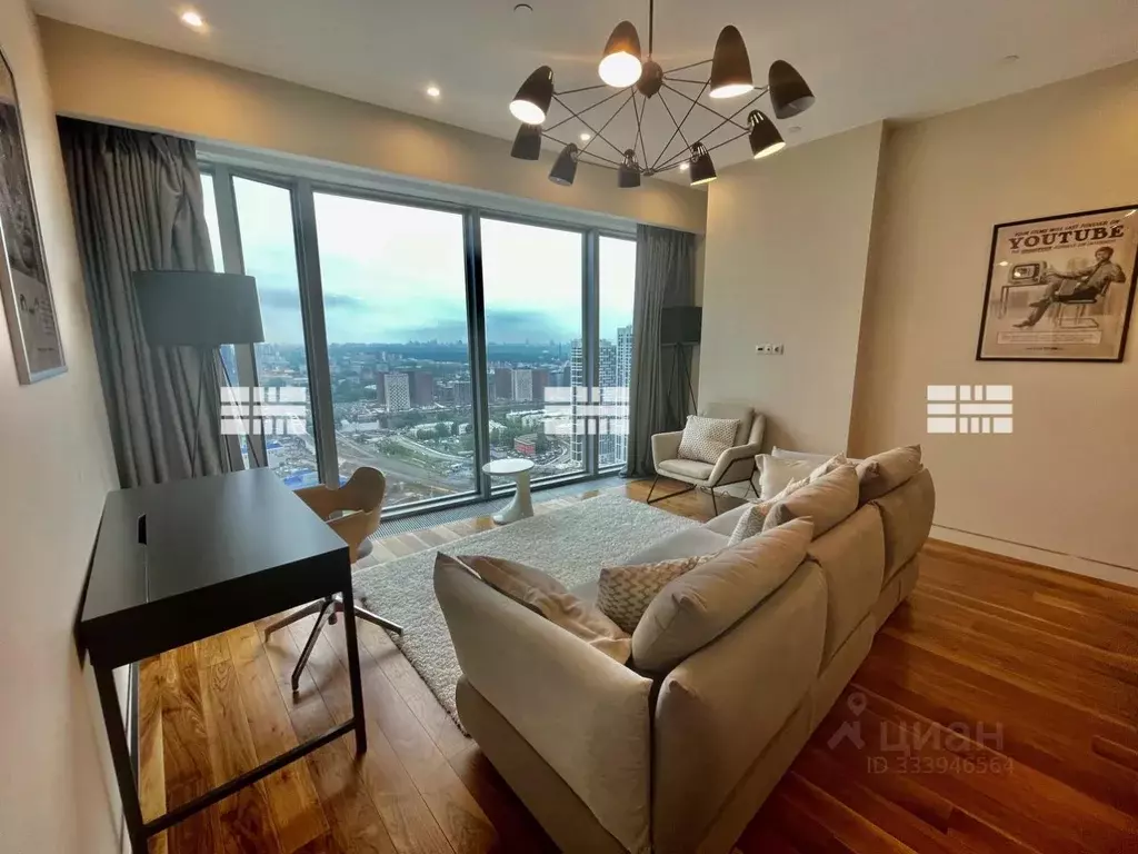 2-к кв. Москва 1-й Красногвардейский проезд, 21с2 (90.0 м) - Фото 1