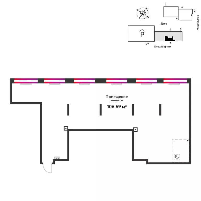 Торговая площадь (106.69 м) - Фото 1