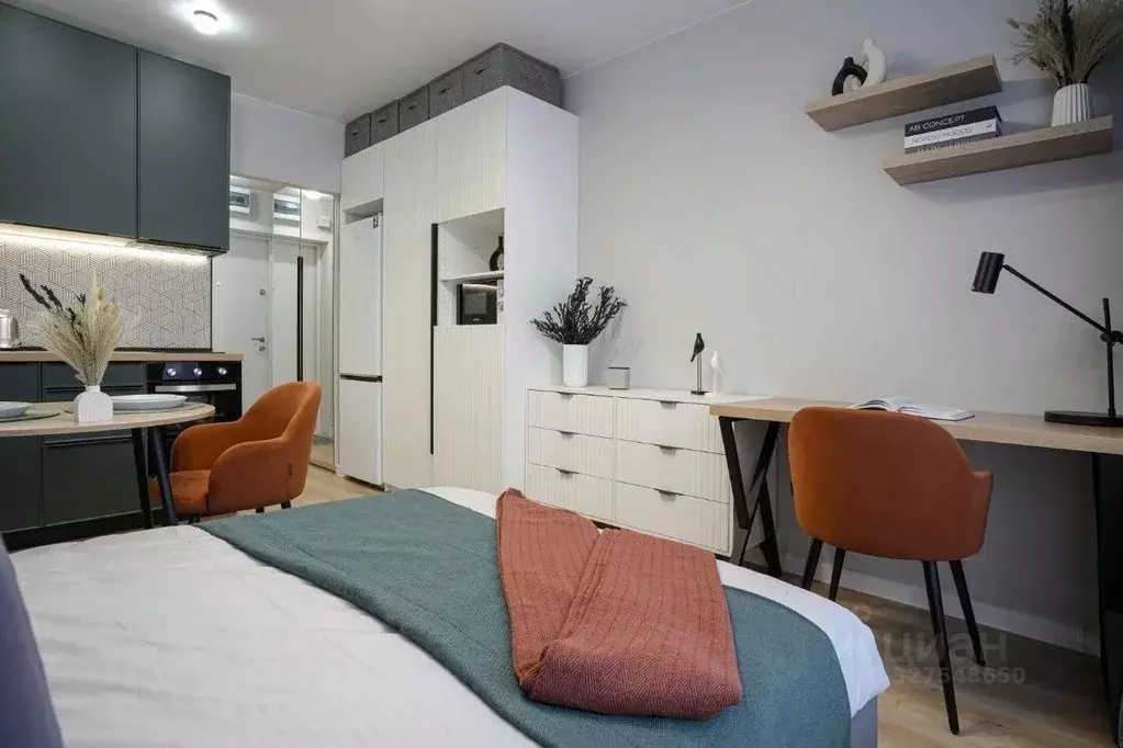 Студия Москва ул. Большое Понизовье, 8 (20.0 м) - Фото 2