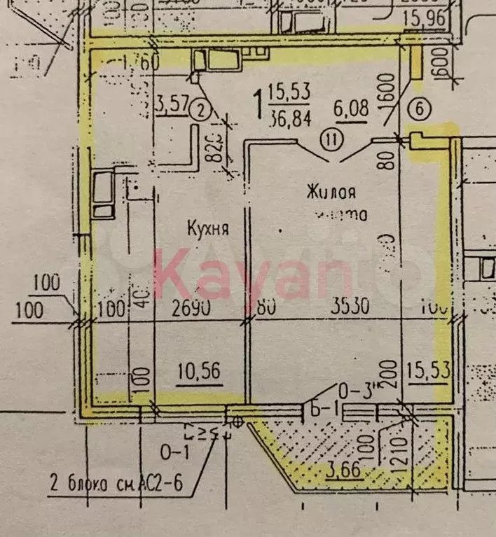 2-к. квартира, 36 м, 9/10 эт. - Фото 0