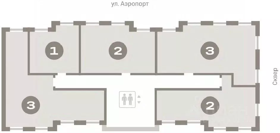 3-к кв. Новосибирская область, Новосибирск ул. Аэропорт, 88 (90.15 м) - Фото 1