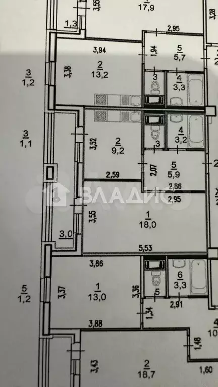 1-к. квартира, 37,4 м, 10/10 эт. - Фото 0