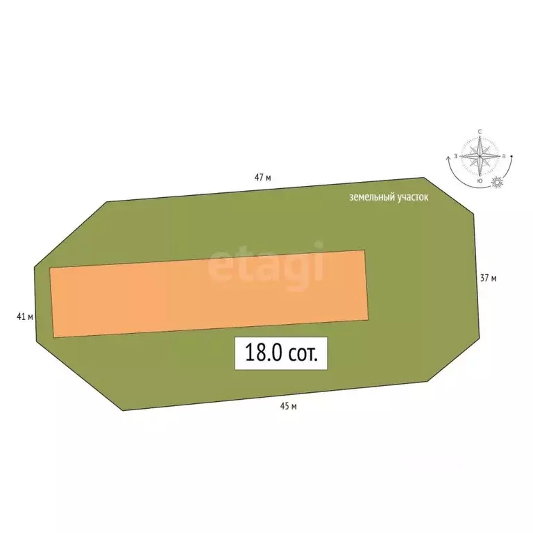 Участок в Алтай, Улаганский район, с. Акташ Заречная ул., 2Б (18.0 ... - Фото 1