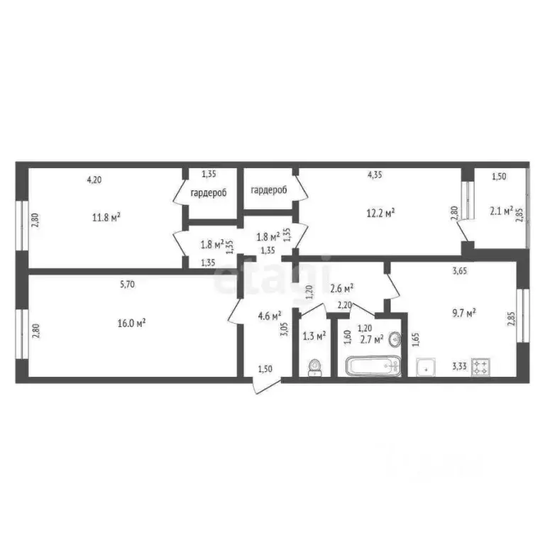 3-к кв. Забайкальский край, Нерчинский район, Приисковый пгт ... - Фото 2