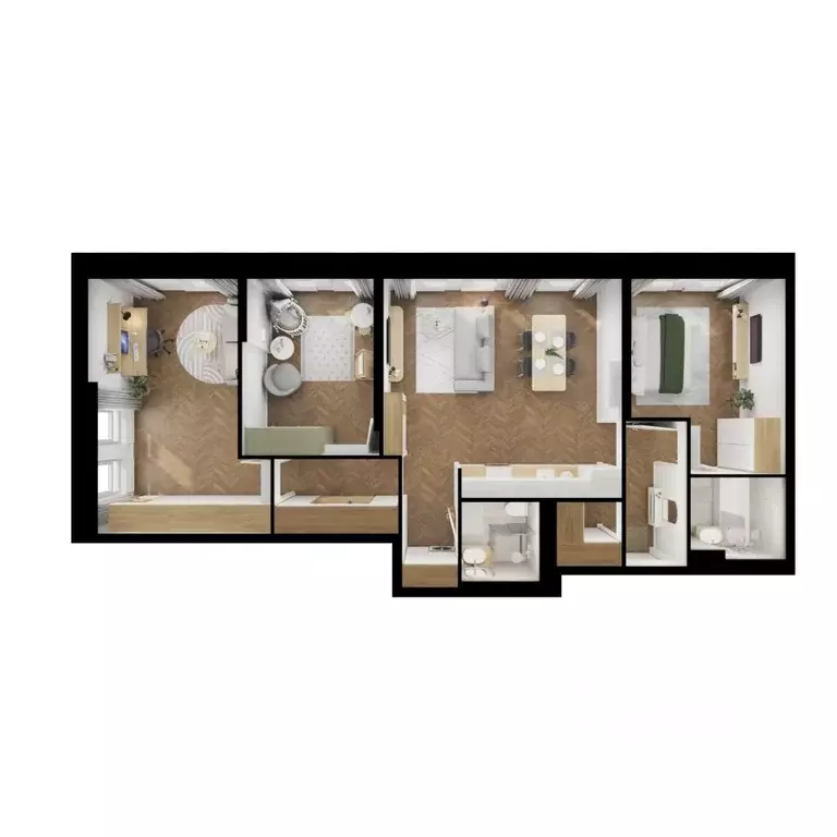 3-к кв. Бурятия, Улан-Удэ ул. Шмидта, 37А (86.37 м) - Фото 2