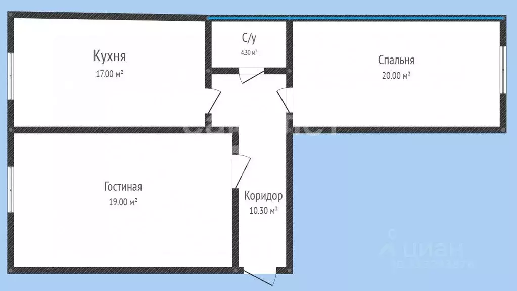 2-к кв. Дагестан, Махачкала ул. Юго-Восточная, 72к3 (70.6 м) - Фото 1