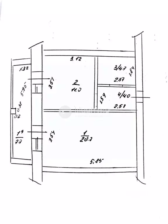 1-к кв. Татарстан, Казань ул. Юлиуса Фучика, 12А (40.4 м) - Фото 2