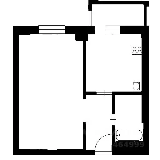 1-к кв. Башкортостан, Уфа Черниковская ул., 20 (45.3 м) - Фото 2