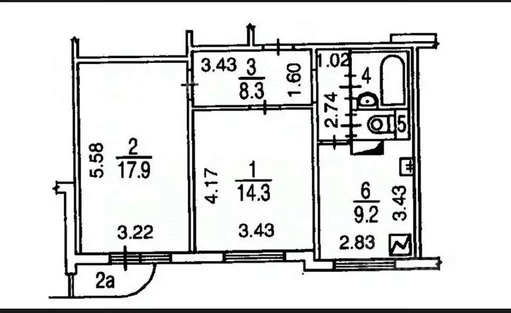 2-к кв. Москва Братиславская ул., 31К2 (54.3 м) - Фото 1