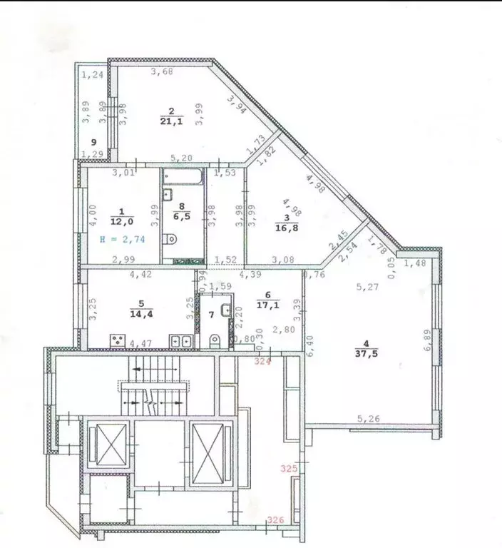 4-комнатная квартира: Екатеринбург, Московская улица, 77 (128.2 м) - Фото 1