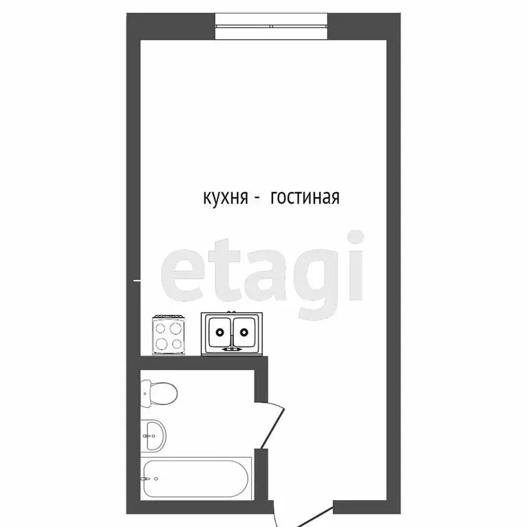 Квартира-студия: посёлок городского типа Дагомыс, Батумское шоссе, 28А ... - Фото 0