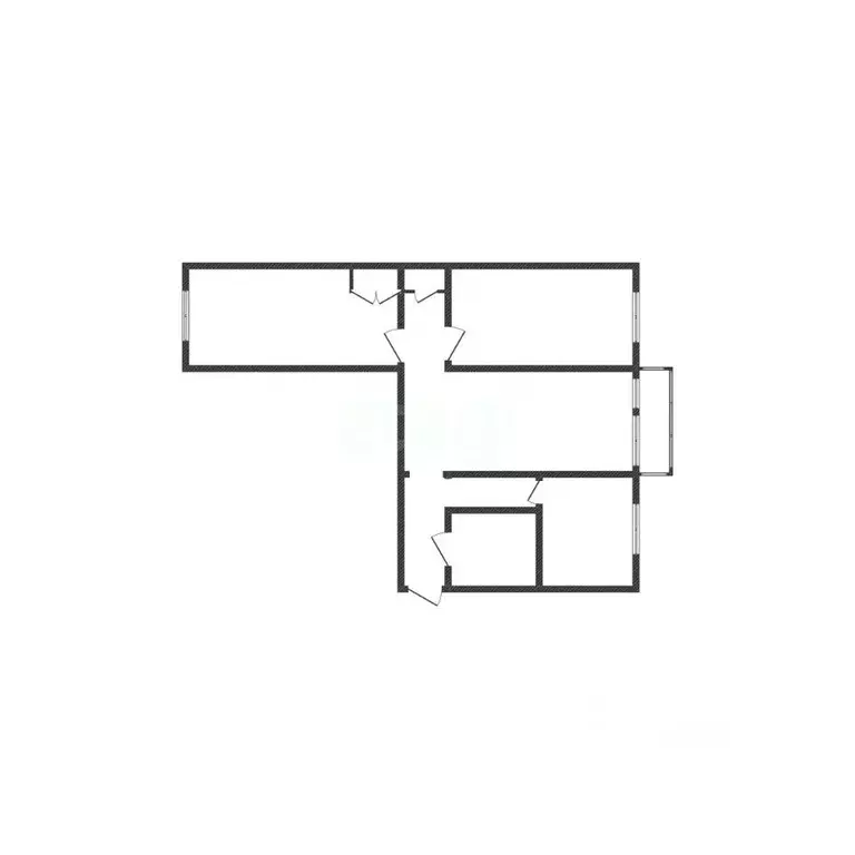 3-к кв. Белгородская область, Губкин ул. Фрунзе, 17 (53.8 м) - Фото 2