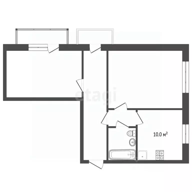 2-к кв. Тамбовская область, Мичуринск Мартовская ул., 5 (33.3 м) - Фото 2
