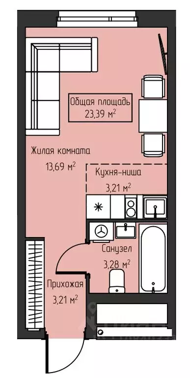 Студия Свердловская область, Екатеринбург Южный жилрайон, Студия Парк ... - Фото 0