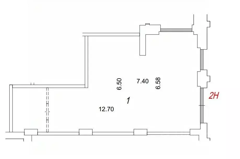 Помещение свободного назначения в Москва ул. Нижние Мневники, 12 (63 ... - Фото 2