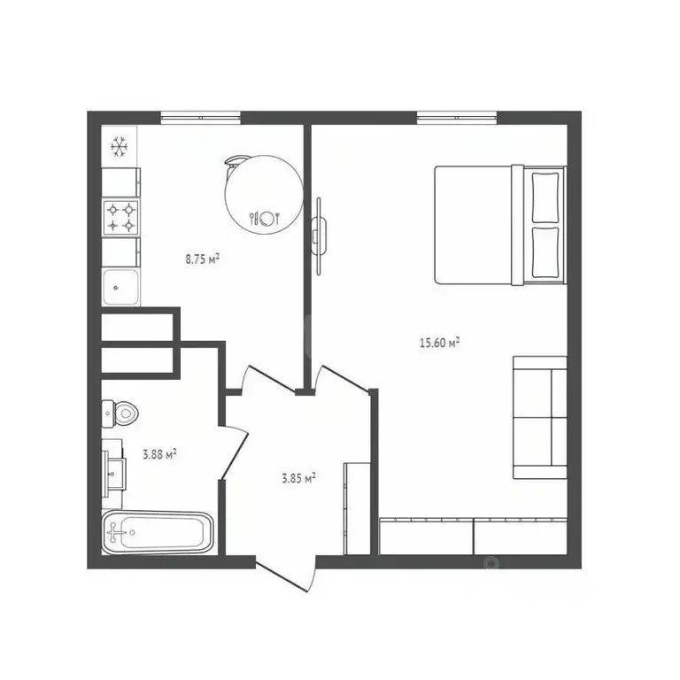 Дом в Брянская область, Клетня рп пер. Войкова (35 м) - Фото 2