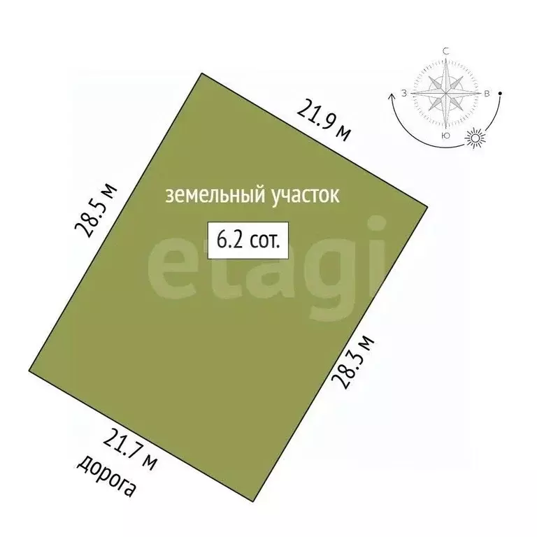 Участок в Крым, Симферопольский район, Родниковское с/пос, с. Новый ... - Фото 2