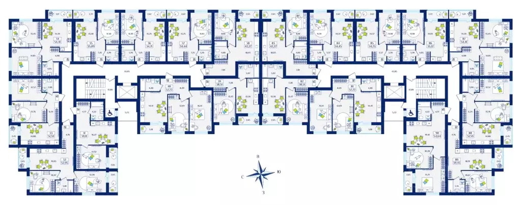 1-к кв. Калининградская область, Зеленоградск  (42.27 м) - Фото 2