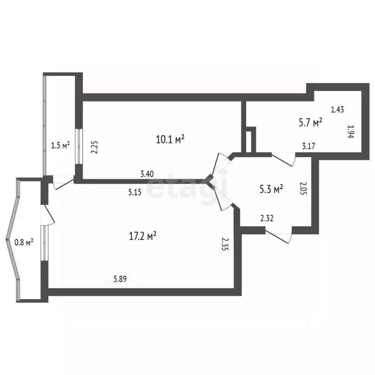 1-к кв. Ленинградская область, Ломоносовский район, Виллозское ... - Фото 2