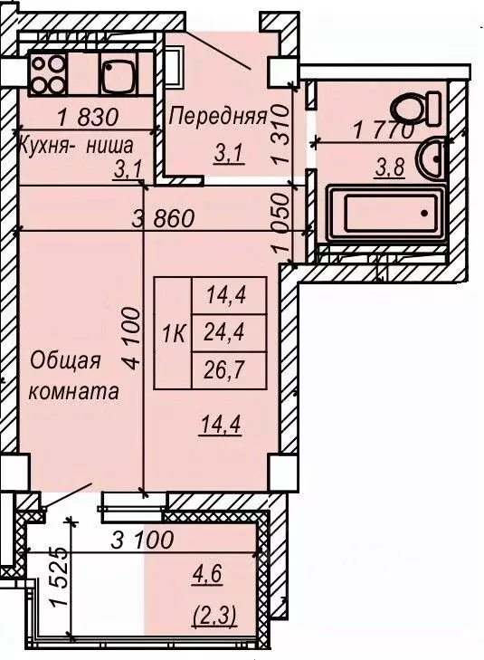 1-к кв. новосибирская область, новосибирск затулинский жилмассив, ул. . - Фото 0