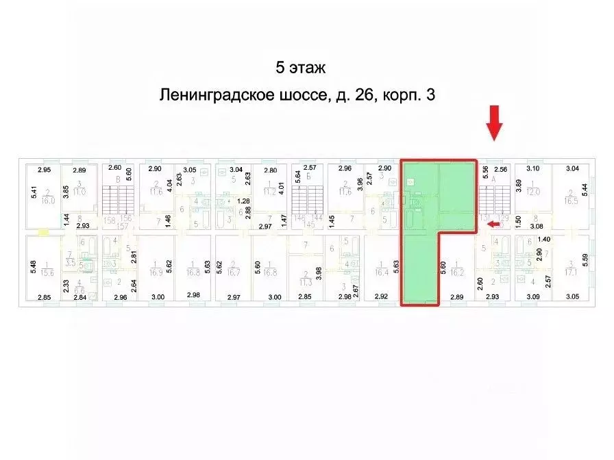 2-к кв. Москва Ленинградское ш., 26К3 (47.1 м) - Фото 1