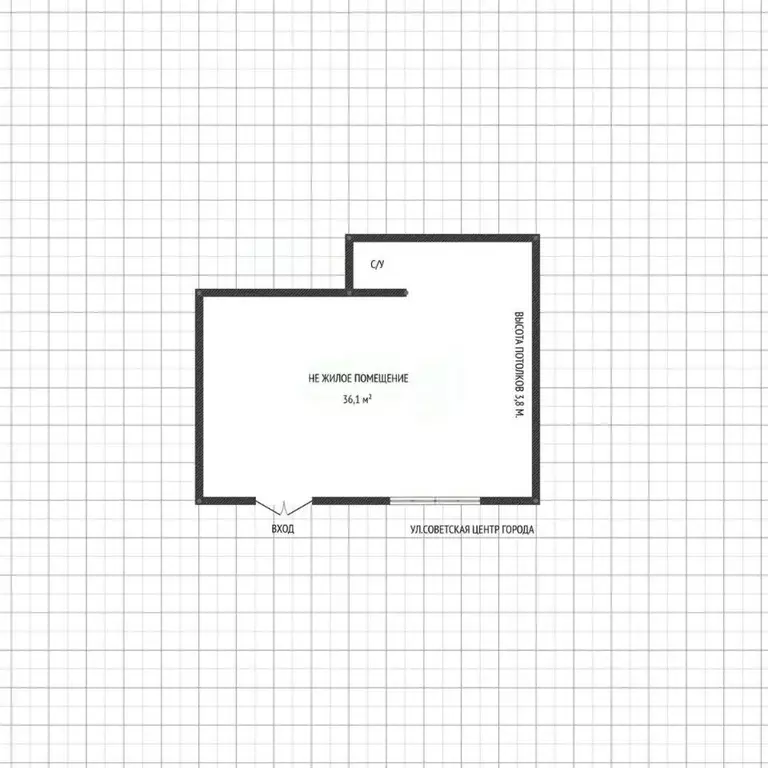 Торговая площадь в Адыгея, Майкоп Советская ул., 207 (36 м) - Фото 2