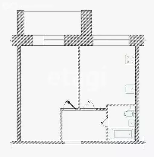 1-комнатная квартира: Казань, улица Адоратского, 1Б (51.7 м) - Фото 1