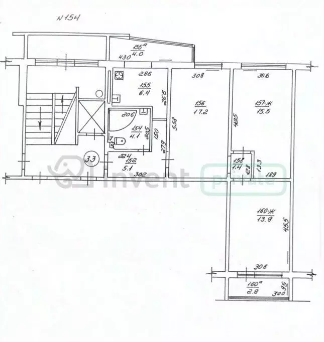 3-к кв. Калининградская область, Калининград ул. Багратиона, 154 (70.5 ... - Фото 1