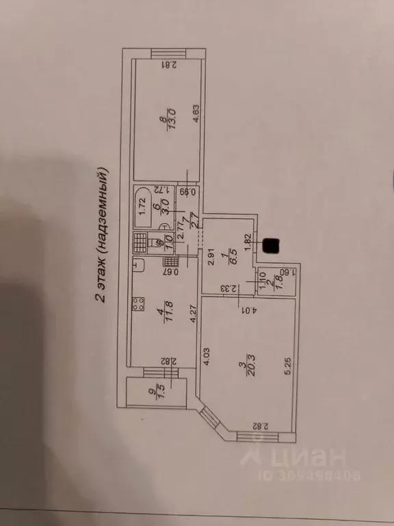 2-к кв. Тверская область, Тверь ул. 2-я Красина, 80 (60.1 м) - Фото 1