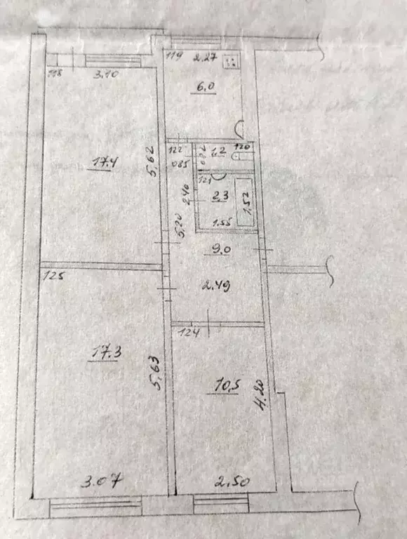 3-к кв. Самарская область, Кинель ул. Ватутина, 86 (64.0 м) - Фото 2