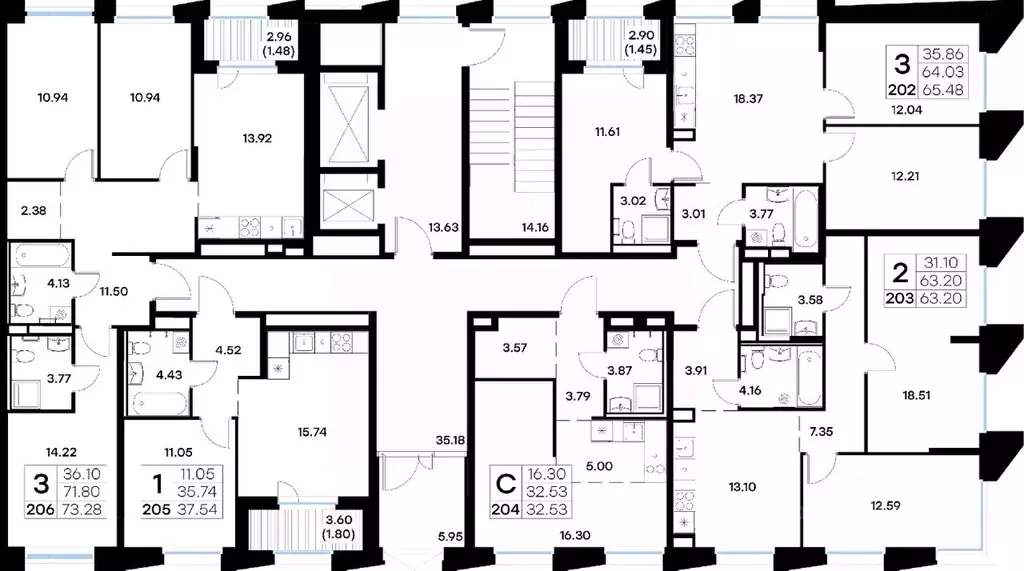 2-к кв. Татарстан, Казань ул. Профессора Мухамедьярова (63.2 м) - Фото 2