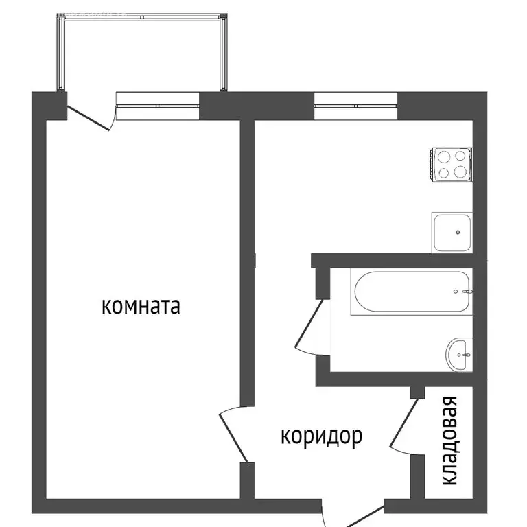 1-комнатная квартира: Ирбит, Подгорная улица, 2 (28.6 м) - Фото 0